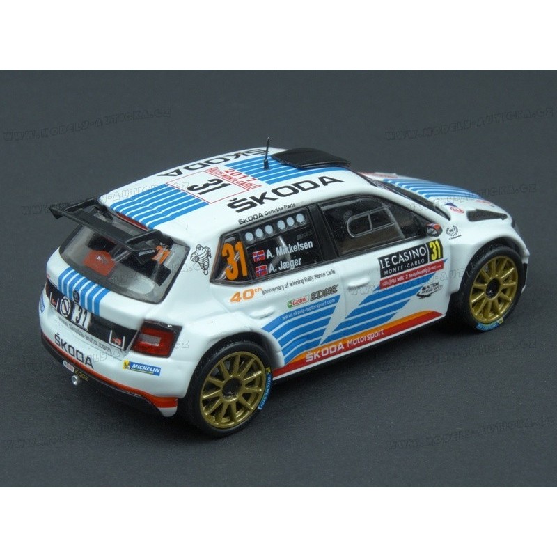 Modèle réduit Skoda Fabia Iii R5, Rallye Finland 2015 1/43 | Abrex