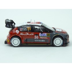Citroen C3 WRC Nr.11 Rally Tour de Corse 2018 model 1:43 IXO Models RAM672