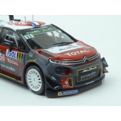Citroen C3 WRC Nr.11 Rally Tour de Corse 2018 model 1:43 IXO Models RAM672