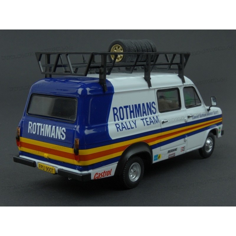 Miniature IXO 1:43 – Ford Transit Mk II Rothmans Rally Team Assistance (neuf)