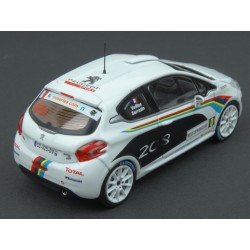 Peugeot 208 R2 Nr.0 Rally Tour de Corse 2012 model 1:43 IXO Models RAM559