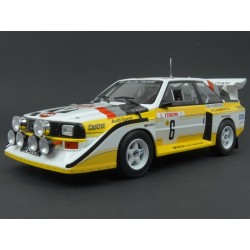 Audi Sport Quattro S1 Nr.6 (3rd Place) Rally Monte Carlo 1986, IXO Models 1/18 scale