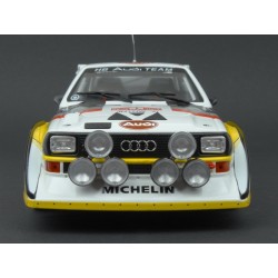 Audi Sport Quattro S1 Nr.6 (3rd Place) Rally Monte Carlo 1986, IXO Models 1/18 scale