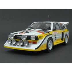 Audi Sport Quattro S1 Nr.6 (3rd Place) Rally Monte Carlo 1986, IXO Models 1/18 scale