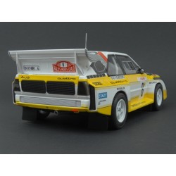 Audi Sport Quattro S1 Nr.6 (3rd Place) Rally Monte Carlo 1986, IXO Models 1/18 scale