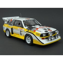 Audi Sport Quattro S1 Nr.6 (3rd Place) Rally Monte Carlo 1986, IXO Models 1/18 scale