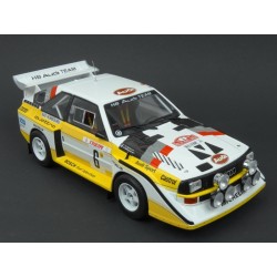 Audi Sport Quattro S1 Nr.6 (3rd Place) Rally Monte Carlo 1986, IXO Models 1/18 scale