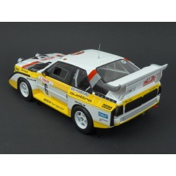 Audi Sport Quattro S1 Nr.6 (3rd Place) Rally Monte Carlo 1986, IXO Models 1/18 scale