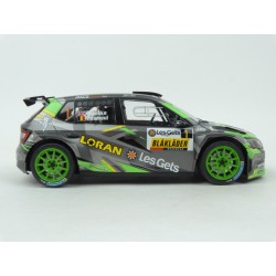 Škoda Fabia R5 Nr.1 Rallye du Condroz-Huy (Belgium) 2018, IXO Models 1/18 scale
