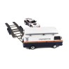 Rallye Set - Volkswagen LT40 with Trailer and Porsche 911 SC RS Nr.4 Winner Rallye 1000 Pistes 1984, OttO mobile 1/18 scale