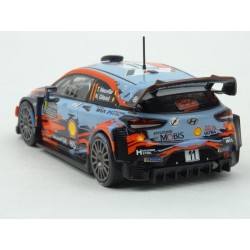 Hyundai i20 Coupe WRC Nr.11 Rally Monte Carlo 2019 (2nd Place) model 1:43 IXO Models RAM700