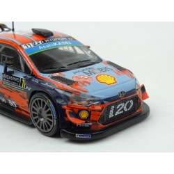 Hyundai i20 Coupe WRC Nr.11 Rally Monte Carlo 2019 (2nd Place) model 1:43 IXO Models RAM700