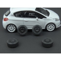 Peugeot 208 R5 Rally Spec Plain Body Version 2013 model 1:43 IXO Models MDCS021