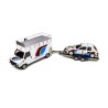 Rallye Set - Peugeot J5 with Trailer and Peugeot 205 T16 Nr.1 Winner Rally Monte Carlo 1985 model 1:18 OttO mobile OT328