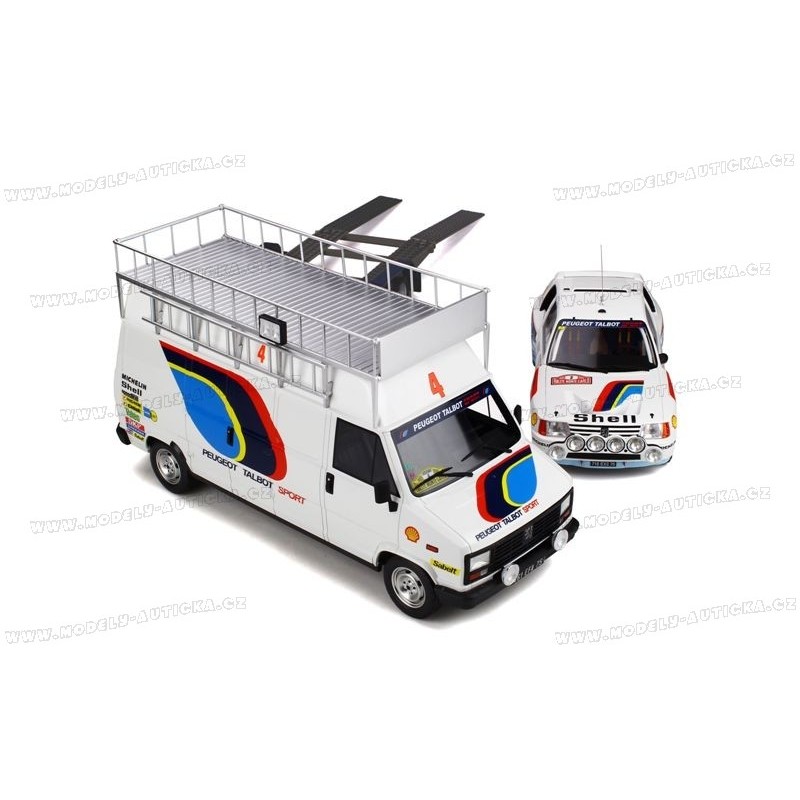 Pack Rallye Peugeot 205 T16 Vatanen Monte-Carlo + Véhicule D'assistance - Otto 1/18