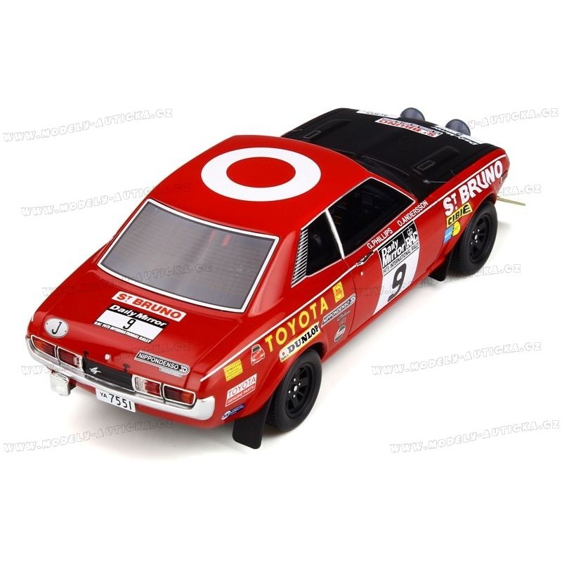 Toyota Celica 1600 GT TA22 Nr.9 RAC Rally 1973, OttO mobile 1/18 scale
