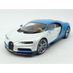 Bugatti Chiron 2016 (White/Blue), WELLY GT Autos 1/18 scale