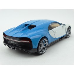Bugatti Chiron 2016 (White/Blue), WELLY GT Autos 1/18 scale