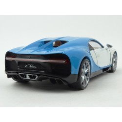 Bugatti Chiron 2016 (White/Blue), WELLY GT Autos 1/18 scale