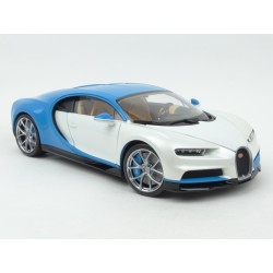 Bugatti Chiron 2016 (White/Blue), WELLY GT Autos 1/18 scale