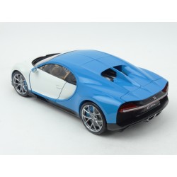 Bugatti Chiron 2016 (White/Blue), WELLY GT Autos 1/18 scale