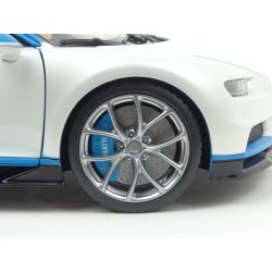 Bugatti Chiron 2016 (White/Blue), WELLY GT Autos 1/18 scale