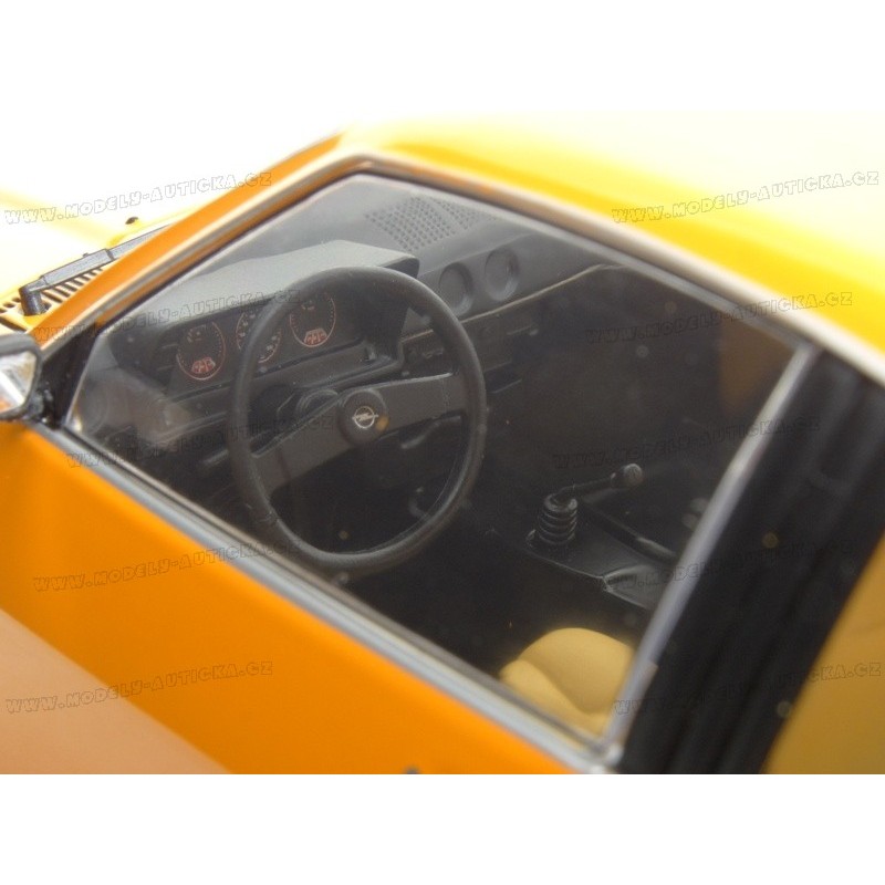 Opel Manta B GT/E 1975 – MODELCAR 1/18 – Jaune Et Noir – Neuf
