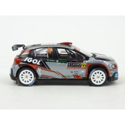 Citroen C3 R5 Nr.22 Rallye Monte Carlo 2019, IXO Models 1/43 scale