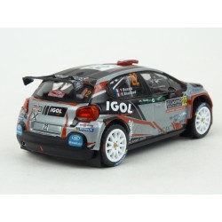 Citroen C3 R5 Nr.22 Rallye Monte Carlo 2019, IXO Models 1/43 scale