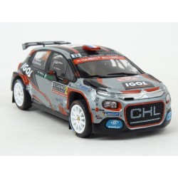 Citroen C3 R5 Nr.22 Rallye Monte Carlo 2019, IXO Models 1/43 scale