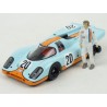 Porsche 917K Gulf Nr.20 Le Mans 1971 with Figure Steve McQueen model 1:43 GreenLight GL86435