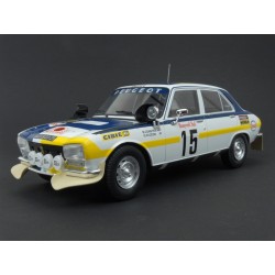 Peugeot 504 Ti Nr.15 Rallye du Maroc 1975 (2nd Place) model 1:18 IXO MODELS 18RMC044C