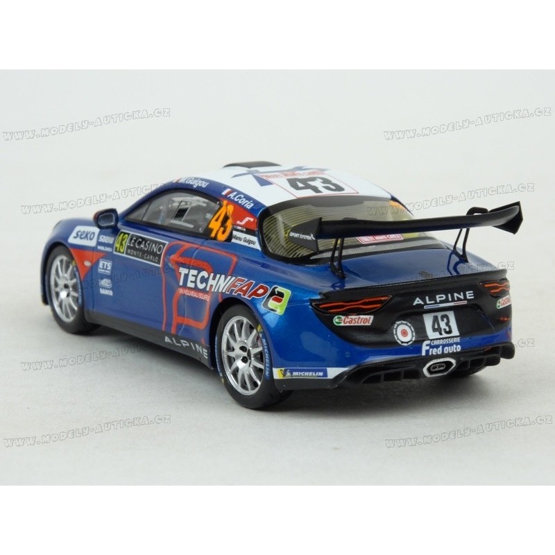 Diecast model cars Alpine A110 1/43 Spark Rally RGT Rally Monte Carlo 2025 #68 A.Fumal/J.Escartefigue 1:43