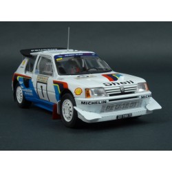 Peugeot 205 T16 E2 Nr.1 Winner Rally 1000 Lakes 1986, IXO Models 1/24 scale