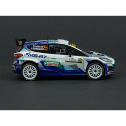 Ford Fiesta R5 Mk.II Nr.25 Rally Croatia 2021 model 1:43 IXO Models RAM801LQ