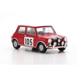 Morris Mini Cooper S Nr.105 Rally Monte Carlo 1964, Spark 1/43 scale