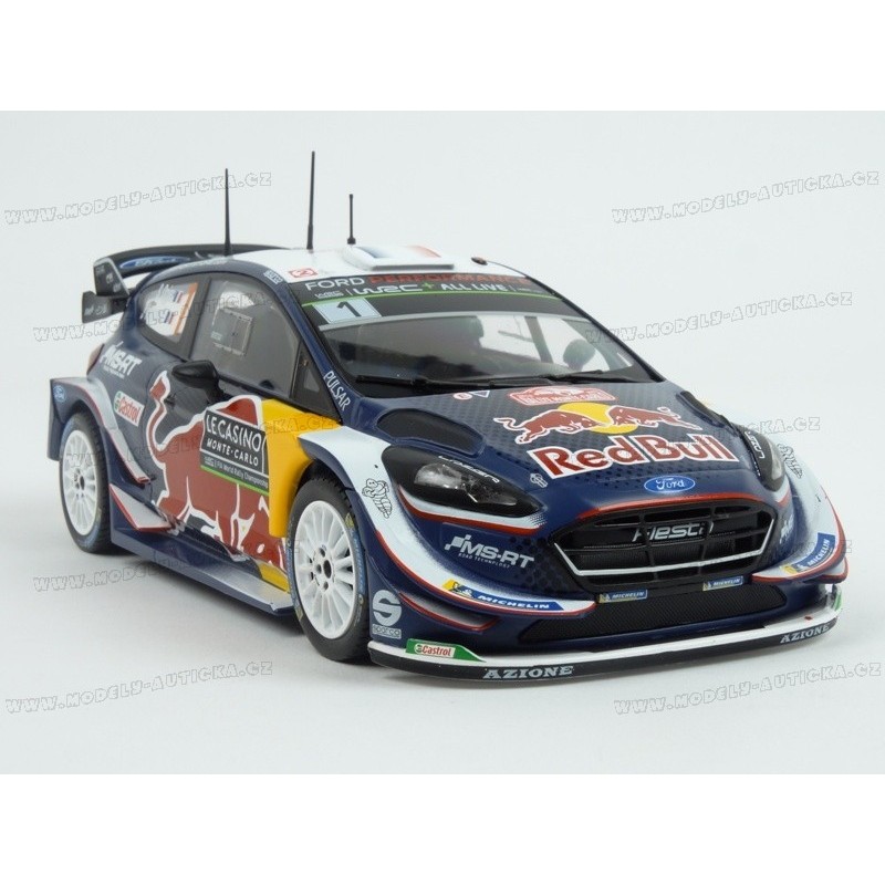 Miniature FORD Fiesta WRC #1 Winner rallye Monté Carlo 2018 S.ogier / J