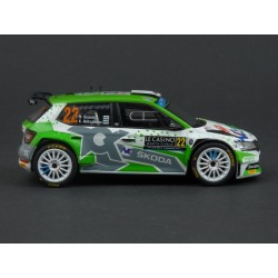 Škoda Fabia Rally 2 EVO Nr.22 Rallye Monte Carlo 2022 model 1:43 IXO Models RAM840.22