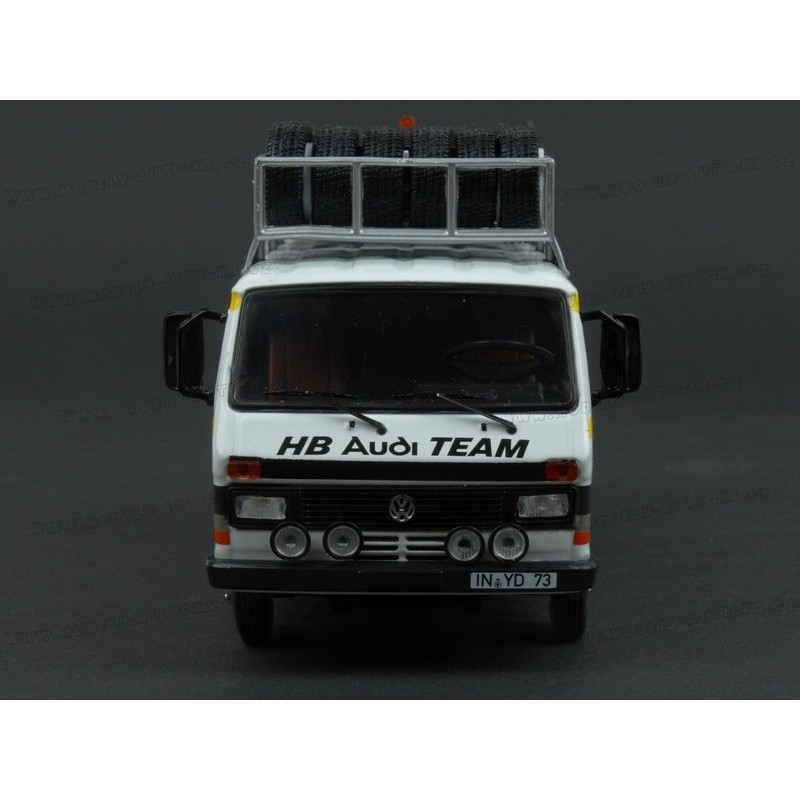 VW LT 45 LWB Service Transporter 1984 Röhrl HB Audi Rallye Rally 1:43 IXO RAC420
