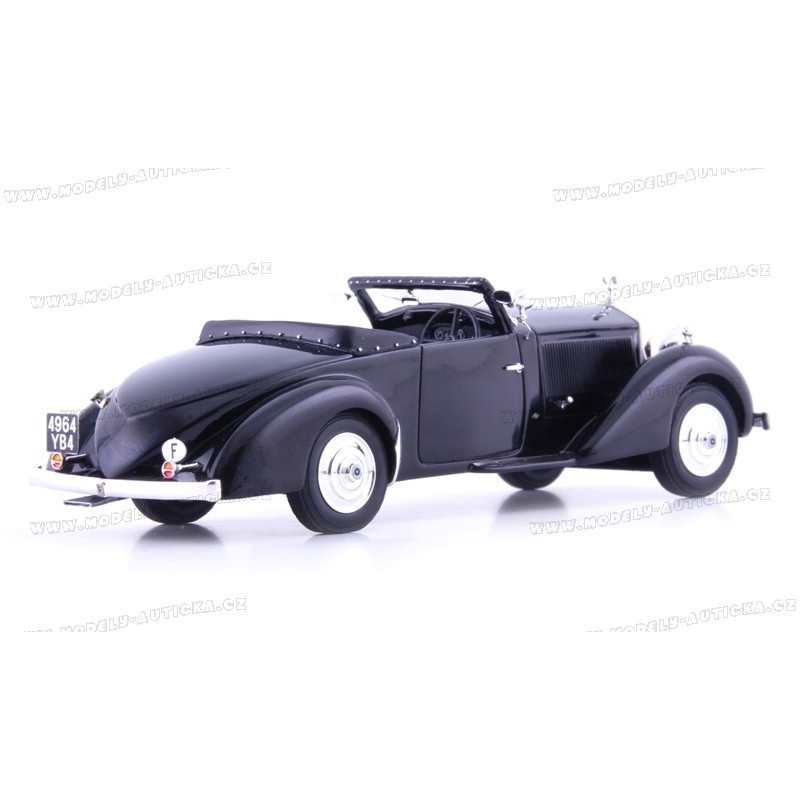 Rolls-Royce Phantom II Continental Binder 1930 - 1/43 AutoCult ATC05041 - Modèle Résine Noir