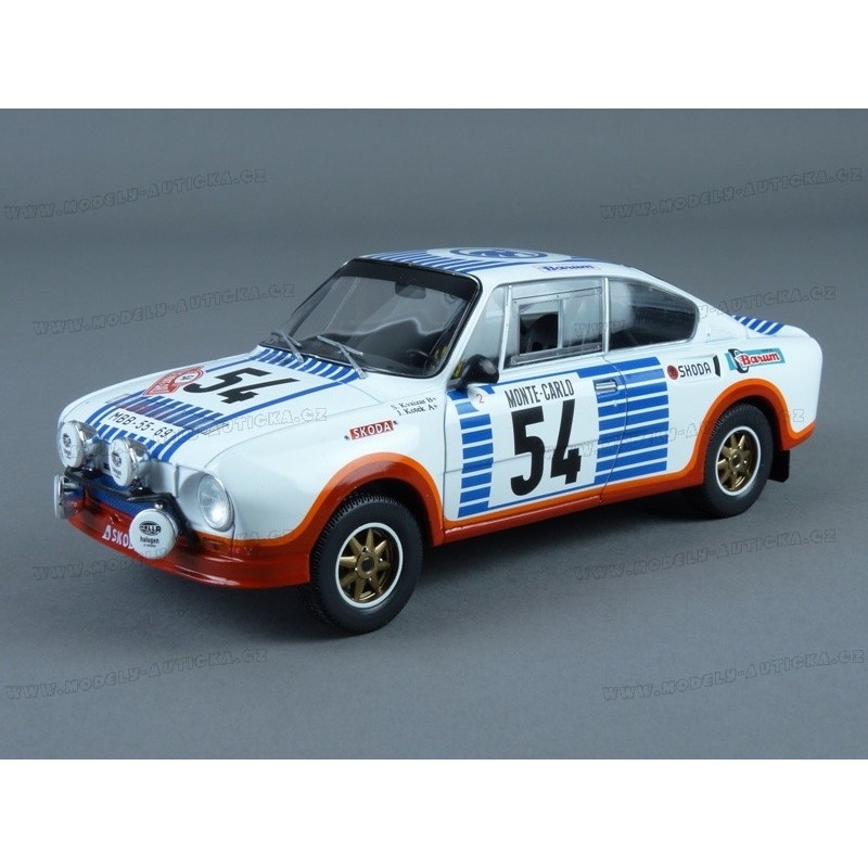 Škoda 130 RS Nr.54 Rallye Monte Carlo 1977, IXO Models 1/24 scale