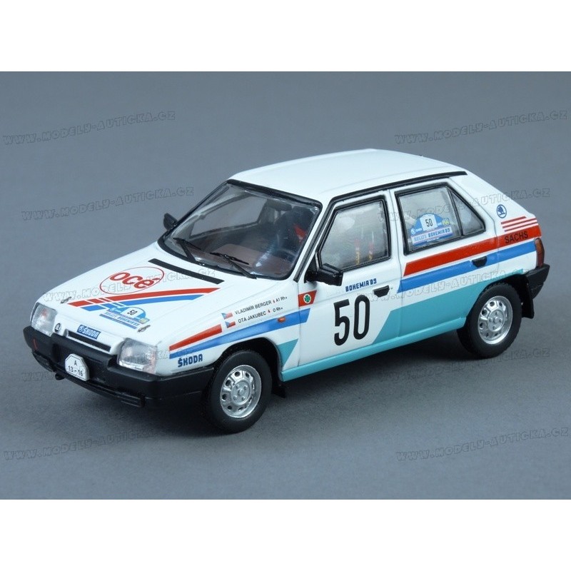Škoda Favorit 136L Nr.50 Rallye Bohemia 1989 model 1:43 IXO Models RAC431SP.22
