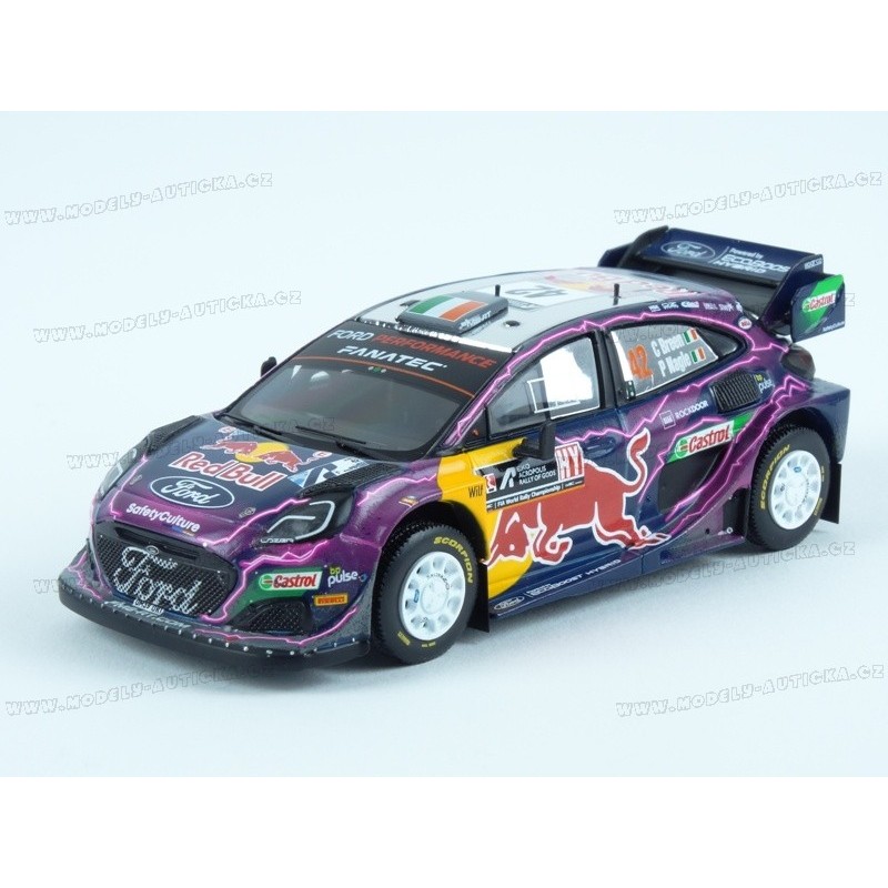 Ford Puma Rally1 Nr.42 Acropolis Rally 2022 model 1:43 IXO Models RAM899.22