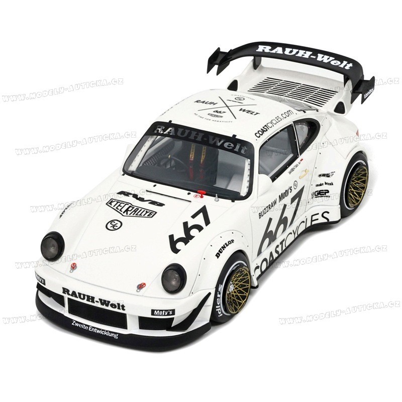Porsche 911 Type 930 RWB (RAUH-Welt Begriff) Coast Cycles 2023 model 1:18 GT Spirit GT410