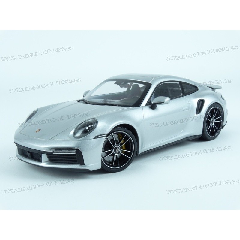 Porsche 911 (992) Turbo S Coupe 2020 (Silver Met.) model 1:18 Minichamps MI-WAP02117AOL001