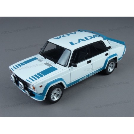 Compatible avec Lada VAZ 2105 VFTS Blanc/Bleu 1:18 IXO Models 18CMC144.22