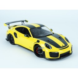 Porsche 911 (991.2) GT2 RS Weissach Package 2018 (Yellow), Minichamps 1/18 scale