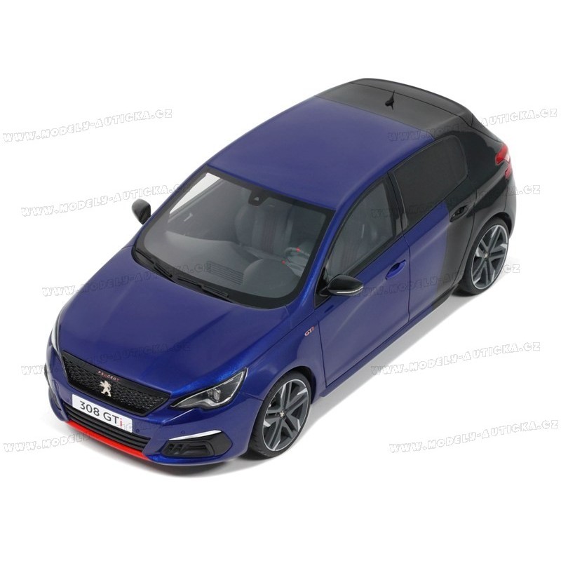 Peugeot 308 GTI 2018 (Blue/Black), OttO mobile 1/18 scale