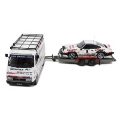 Rallye Set - Citroen C35 with Trailer and Porsche 911 SC Gr.4 Nr.5 Rallye Portugal 1981 model 1:18 OttO mobile OT374