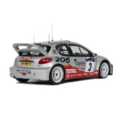 Peugeot 206 WRC Nr.3 Winner Tour de Corse 2002, OttO mobile 1/18 scale